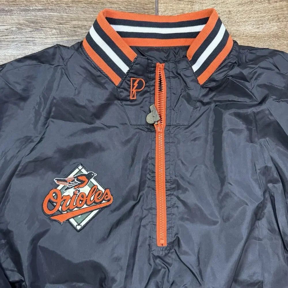 Pro Player Baltimore Orioles Reversible Jacket Vintage Windbreaker Large - Picture 3 of 16